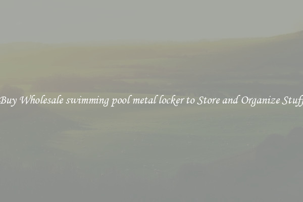 Buy Wholesale swimming pool metal locker to Store and Organize Stuff