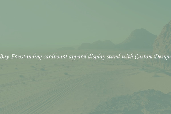 Buy Freestanding cardboard apparel display stand with Custom Designs