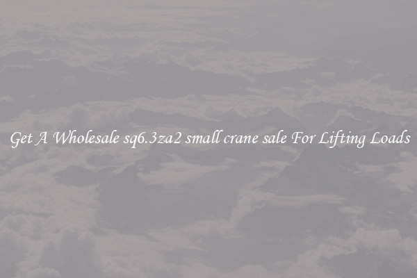 Get A Wholesale sq6.3za2 small crane sale For Lifting Loads