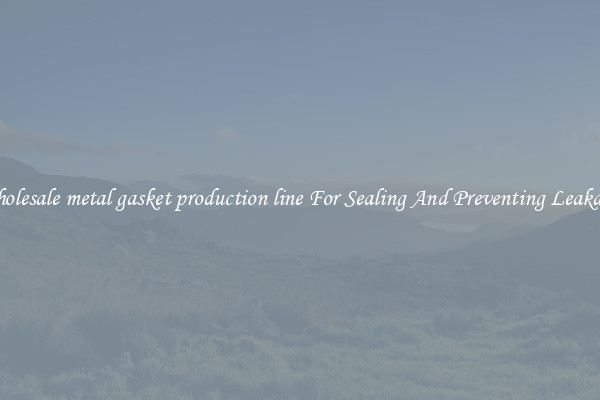 Wholesale metal gasket production line For Sealing And Preventing Leakages