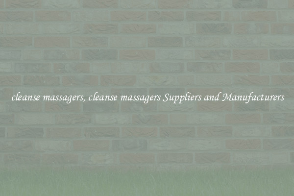 cleanse massagers, cleanse massagers Suppliers and Manufacturers