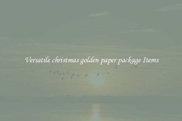 Versatile christmas golden paper package Items