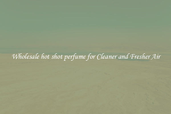 Wholesale hot shot perfume for Cleaner and Fresher Air