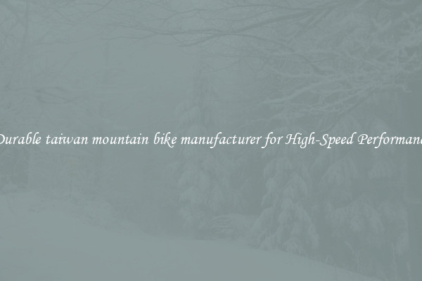 Durable taiwan mountain bike manufacturer for High-Speed Performance