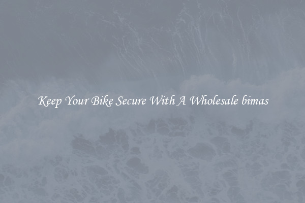 Keep Your Bike Secure With A Wholesale bimas