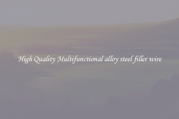 High Quality Multifunctional alloy steel filler wire