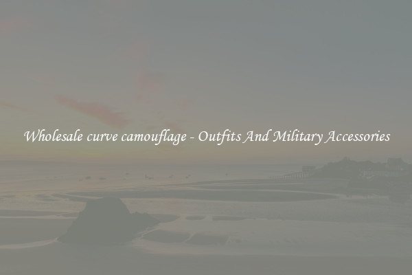 Wholesale curve camouflage - Outfits And Military Accessories