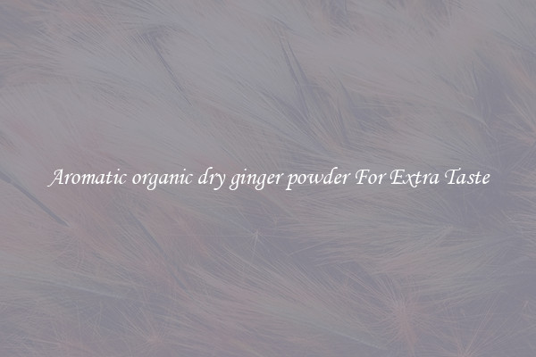 Aromatic organic dry ginger powder For Extra Taste