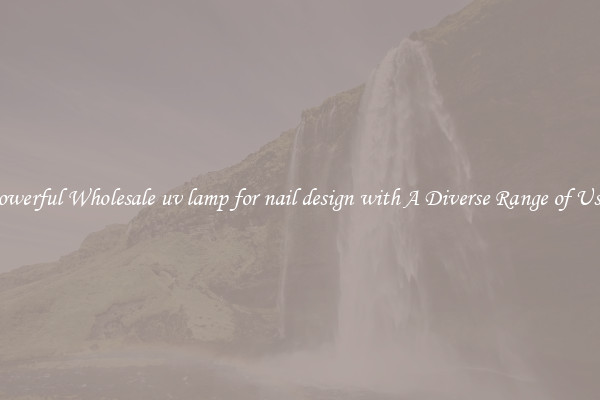 Powerful Wholesale uv lamp for nail design with A Diverse Range of Uses